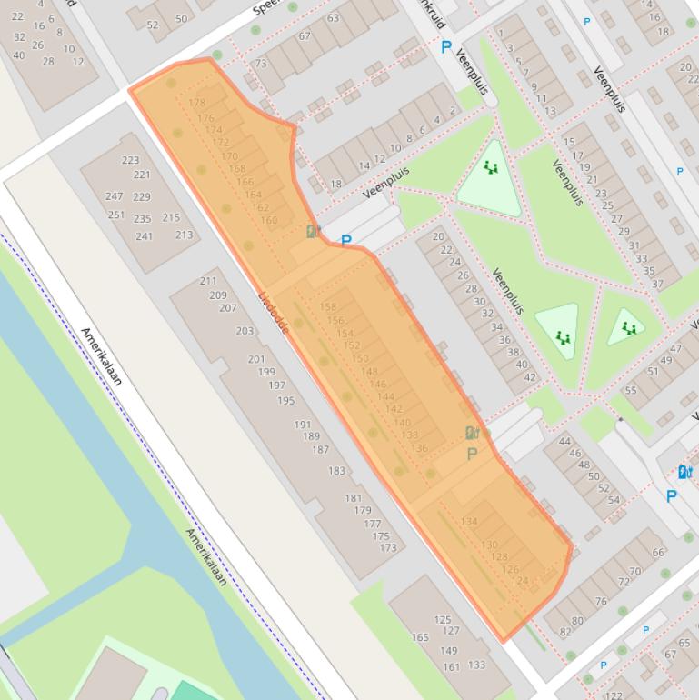 Kaart van postcodegebied 2408LK.