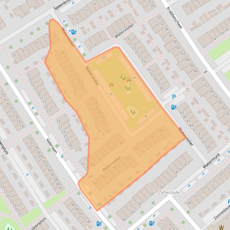 Kaart van postcodegebied 2408LM.