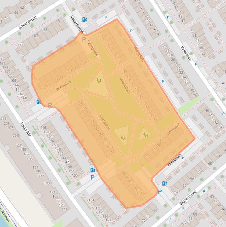 Kaart van postcodegebied 2408LR.