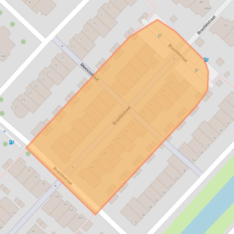 Kaart van postcodegebied 2408MC.