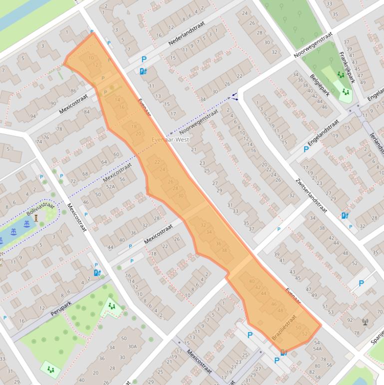 Kaart van postcodegebied 2408MG.