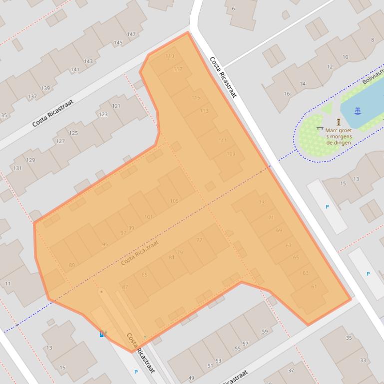 Kaart van postcodegebied 2408MJ.