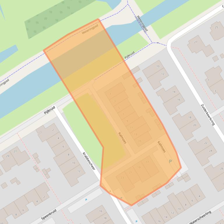 Kaart van postcodegebied 2408MM.