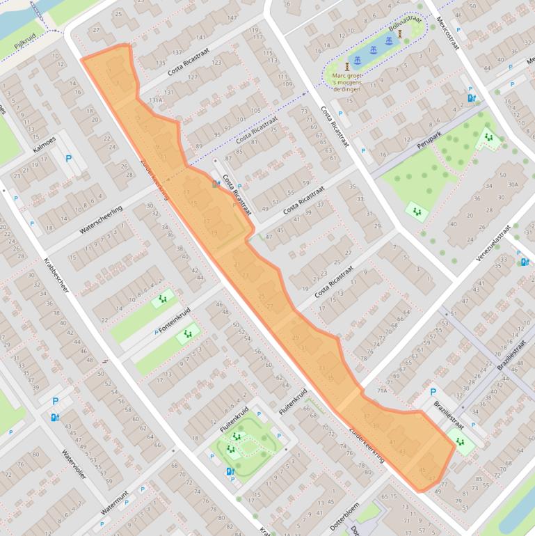 Kaart van postcodegebied 2408MT.