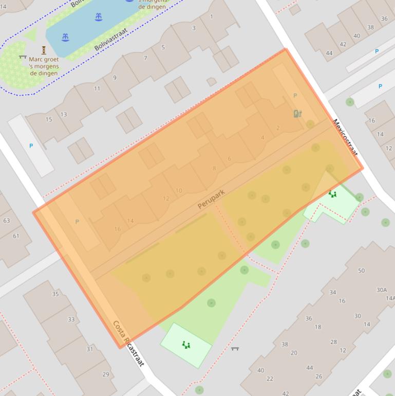 Kaart van postcodegebied 2408MZ.