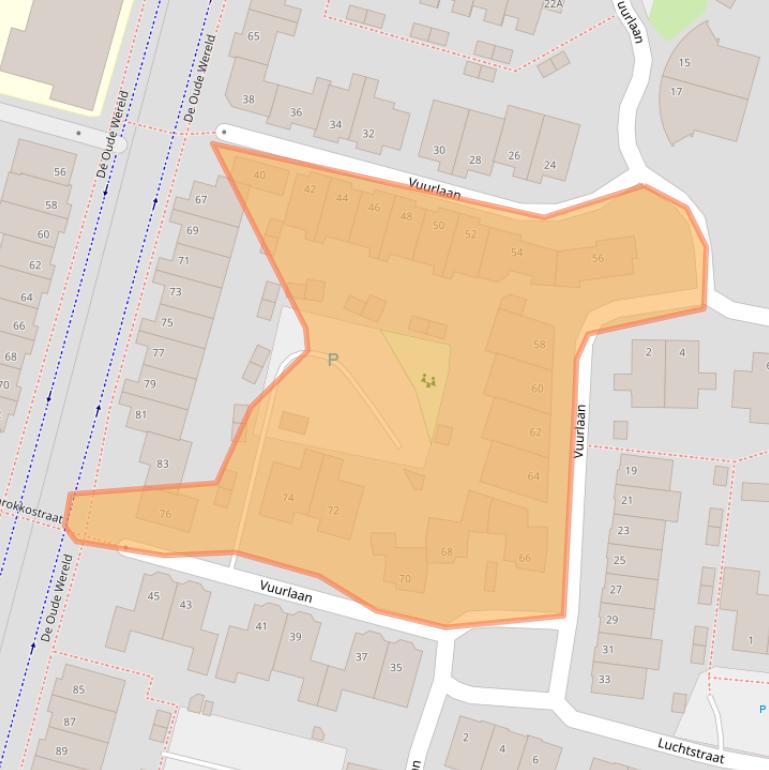 Kaart van postcodegebied 2408NC.