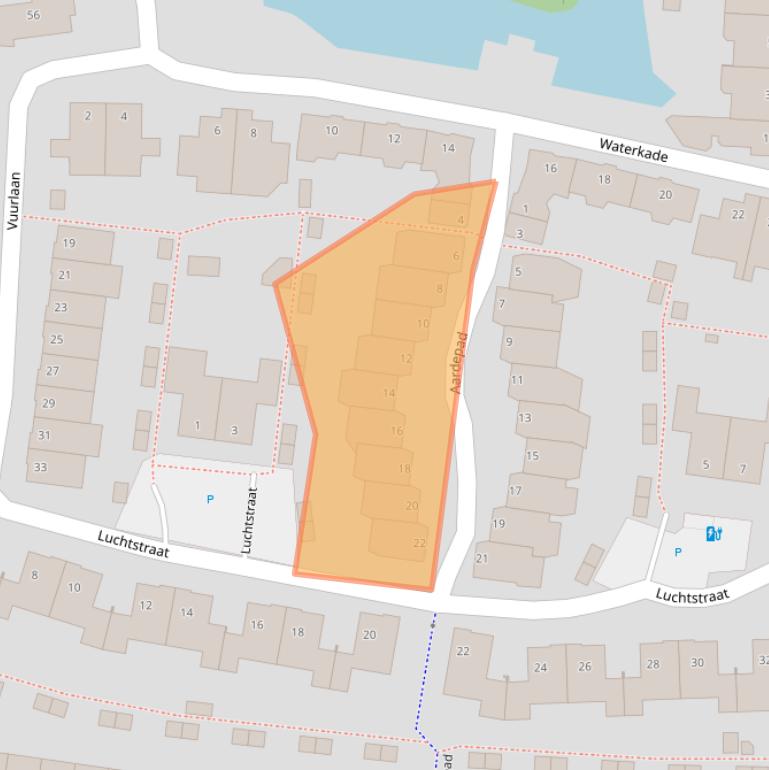 Kaart van postcodegebied 2408NR.