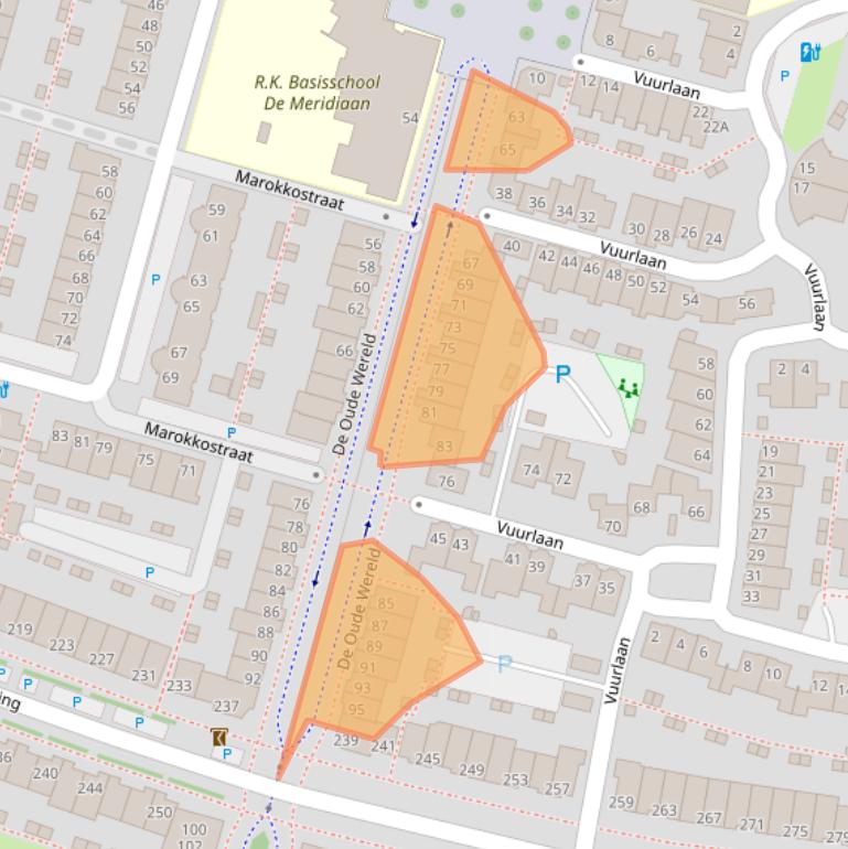 Kaart van postcodegebied 2408NW.