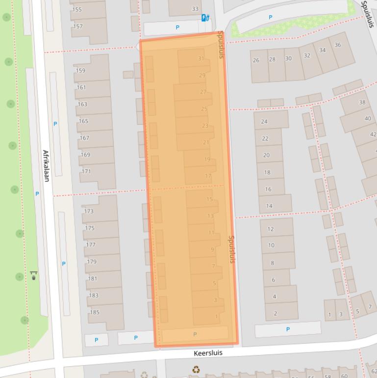 Kaart van postcodegebied 2408PP.