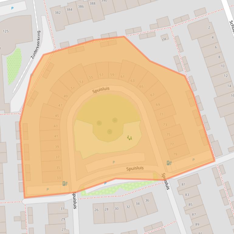 Kaart van postcodegebied 2408PR.