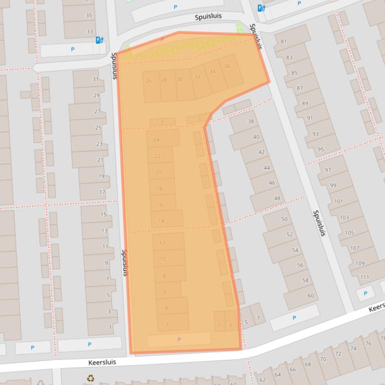 Kaart van postcodegebied 2408PT.