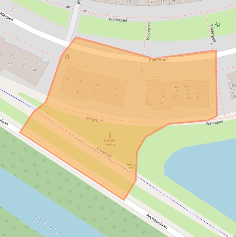 Kaart van postcodegebied 2408RG.