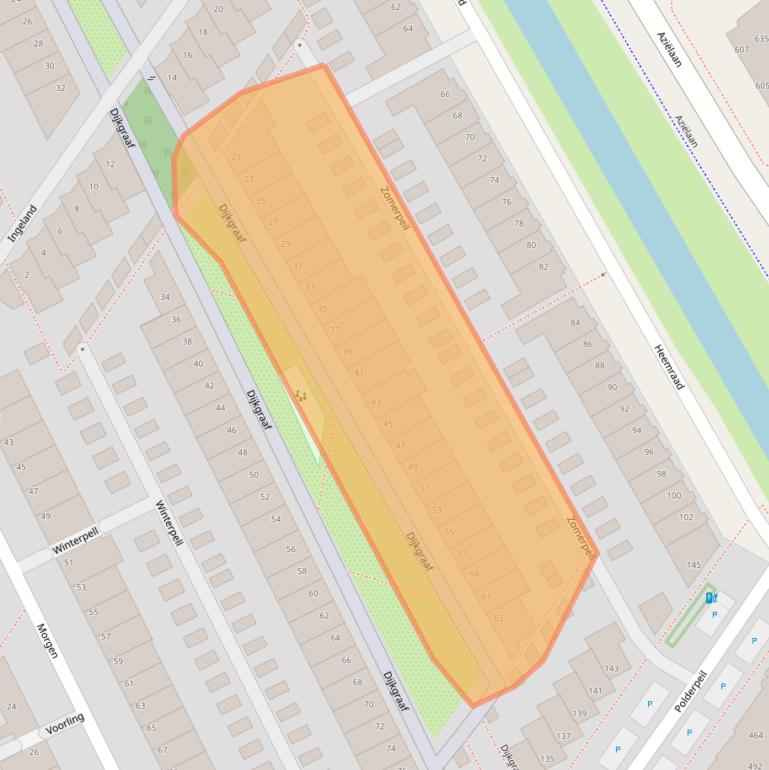 Kaart van postcodegebied 2408RX.