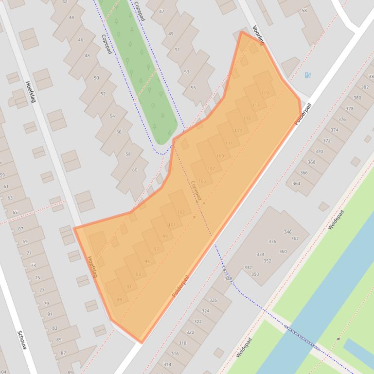 Kaart van postcodegebied 2408SB.