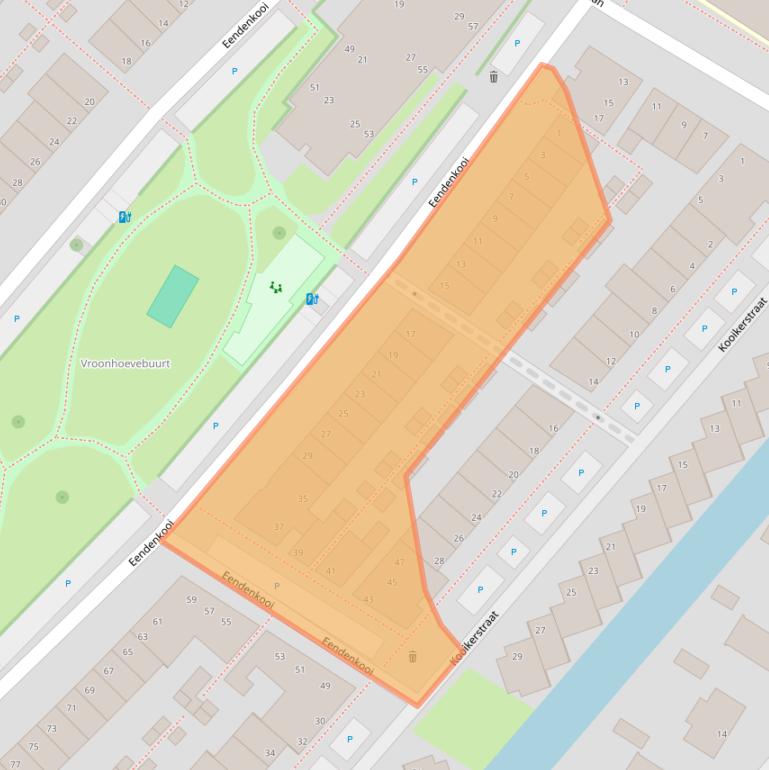 Kaart van postcodegebied 2408SJ.