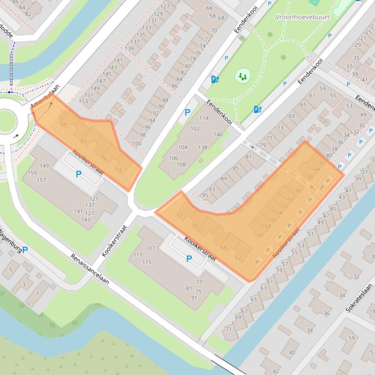 Kaart van postcodegebied 2408SP.