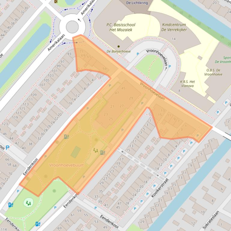 Kaart van postcodegebied 2408SR.