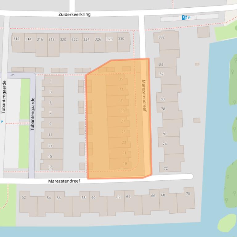 Kaart van postcodegebied 2408TD.
