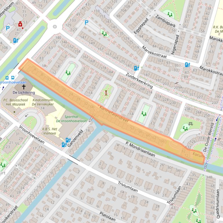 Kaart van postcodegebied 2408TN.