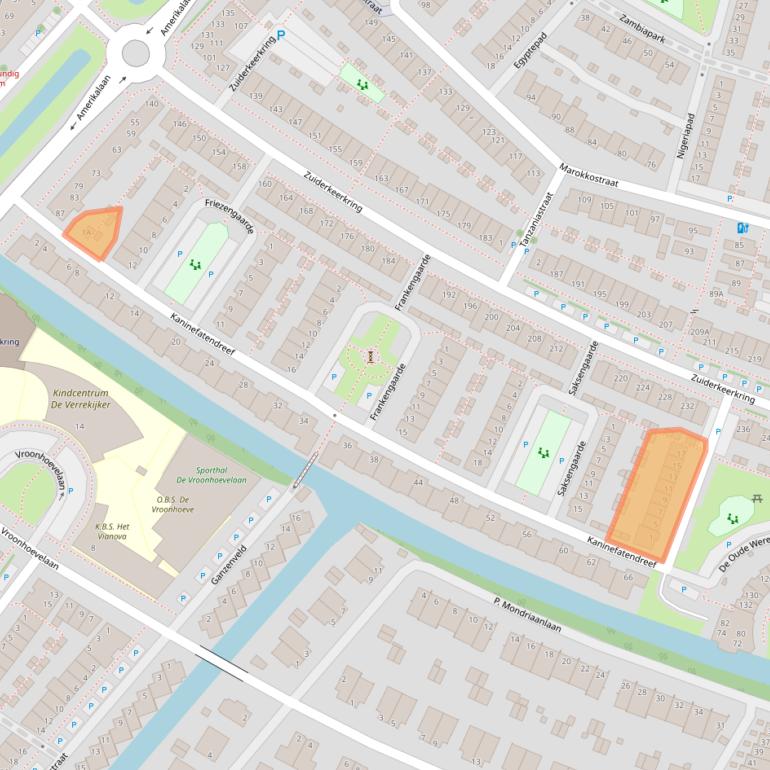 Kaart van postcodegebied 2408TP.