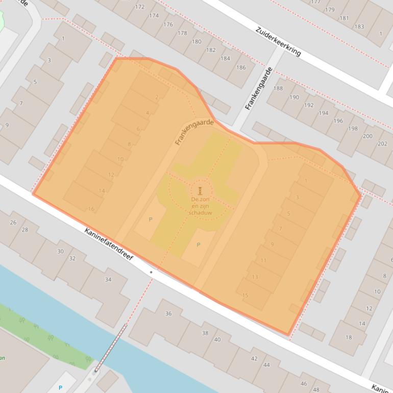 Kaart van postcodegebied 2408TR.