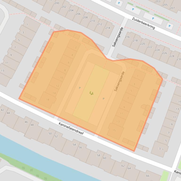 Kaart van postcodegebied 2408TS.