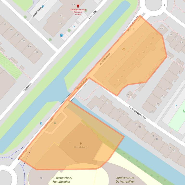 Kaart van postcodegebied 2408TV.