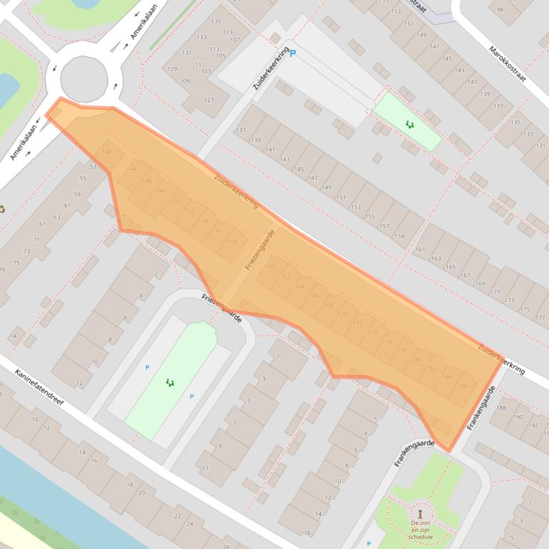 Kaart van postcodegebied 2408TZ.