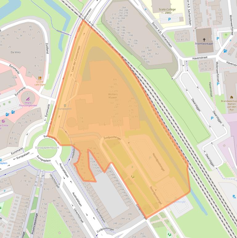 Kaart van postcodegebied 2408ZE.