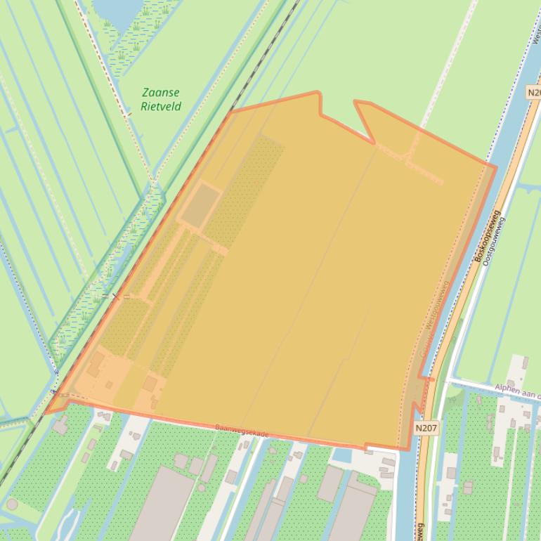 Kaart van postcodegebied 2409AC.