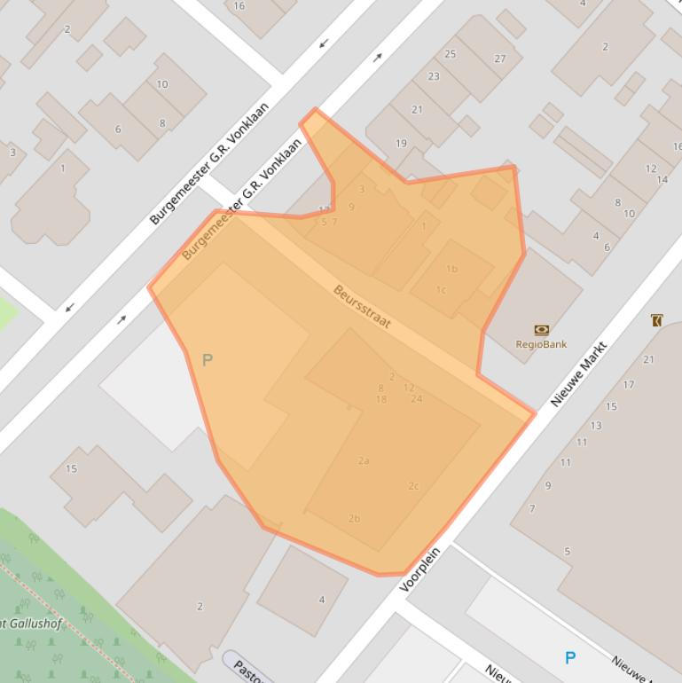 Kaart van postcodegebied 2411BA.