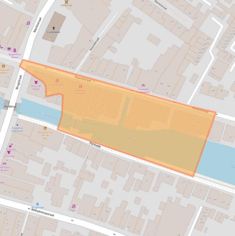 Kaart van postcodegebied 2411BG.