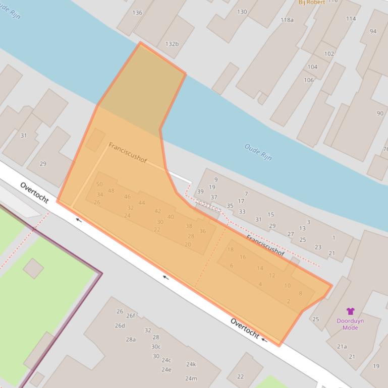 Kaart van postcodegebied 2411DC.