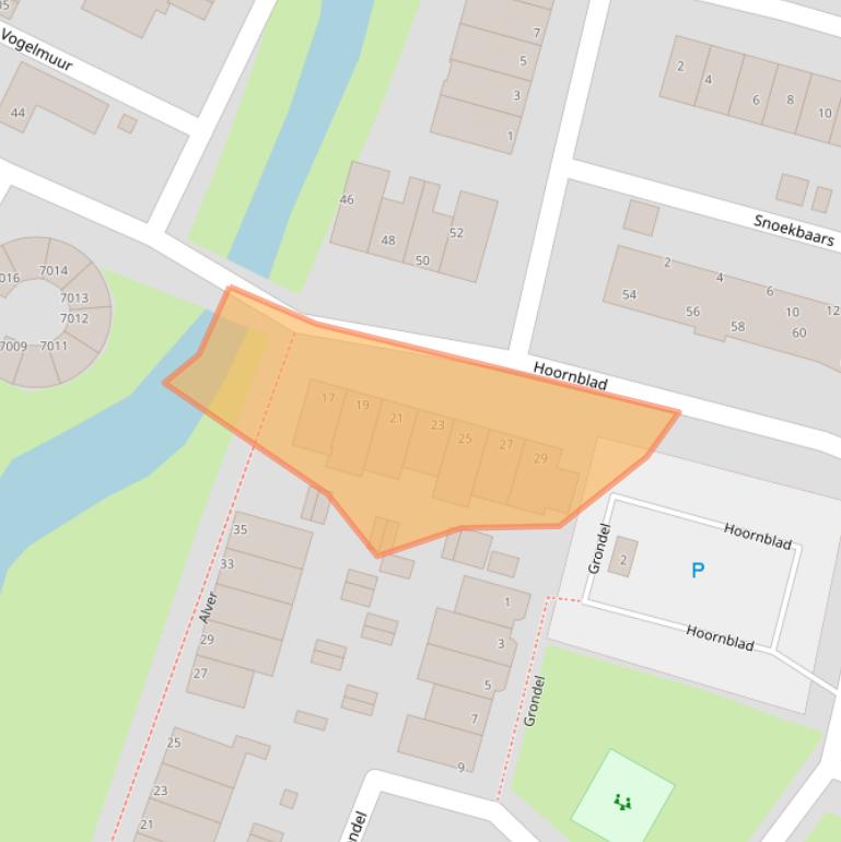 Kaart van postcodegebied 2411DM.