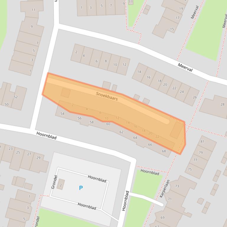 Kaart van postcodegebied 2411DP.