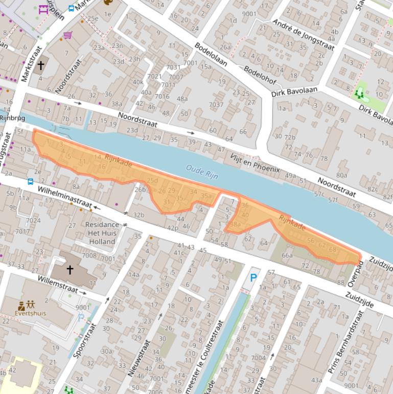 Kaart van postcodegebied 2411EB.
