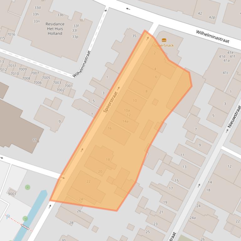 Kaart van postcodegebied 2411EE.