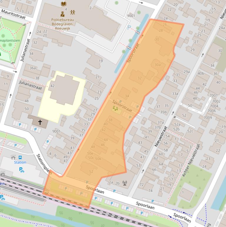 Kaart van postcodegebied 2411EG.