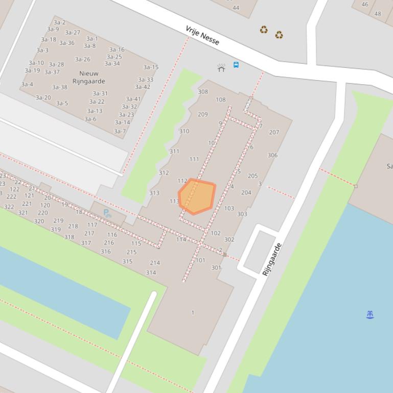 Kaart van postcodegebied 2411EV.