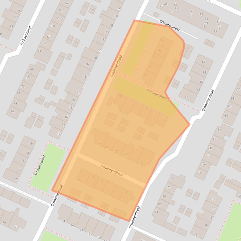 Kaart van postcodegebied 2411GA.