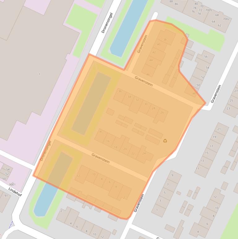 Kaart van postcodegebied 2411GL.