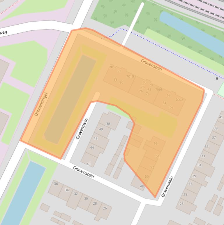 Kaart van postcodegebied 2411GM.