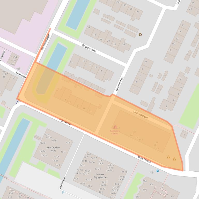 Kaart van postcodegebied 2411GP.