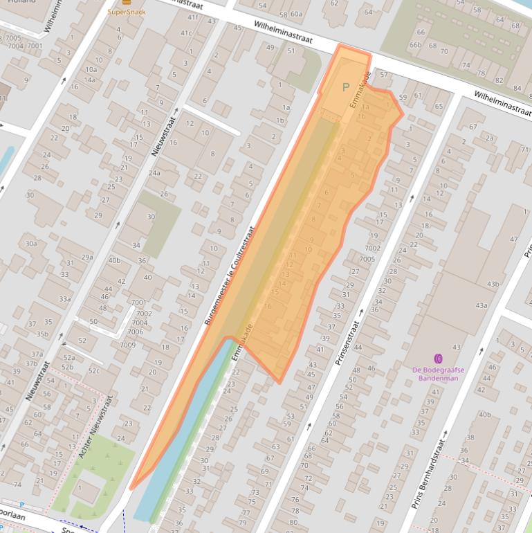 Kaart van postcodegebied 2411JA.