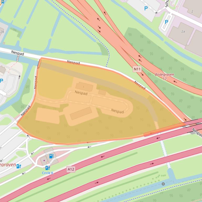 Kaart van postcodegebied 2411JK.