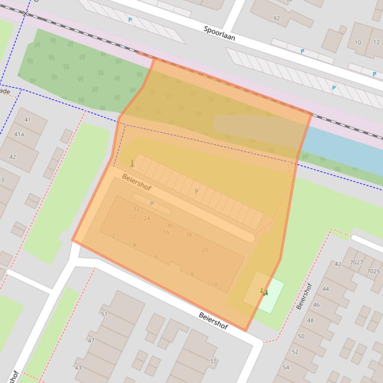 Kaart van postcodegebied 2411JT.