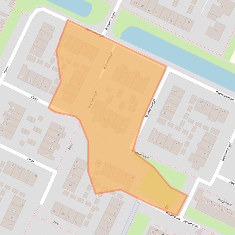 Kaart van postcodegebied 2411KS.