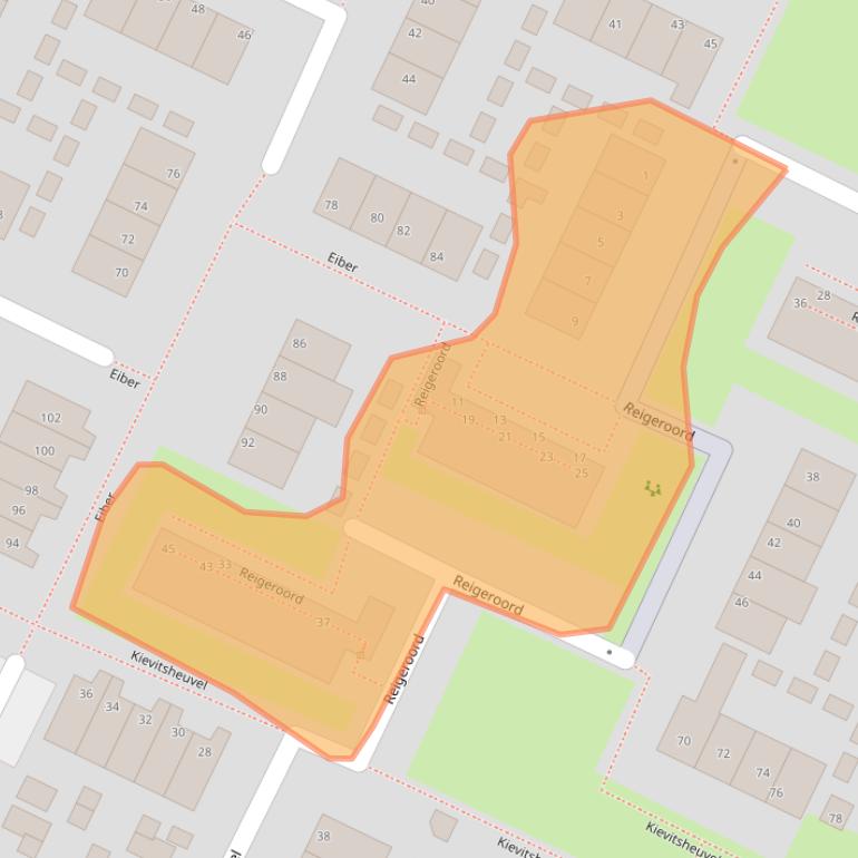 Kaart van postcodegebied 2411LD.