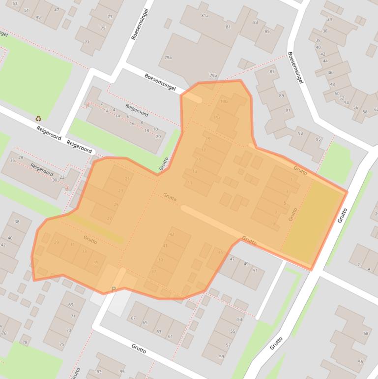 Kaart van postcodegebied 2411LP.