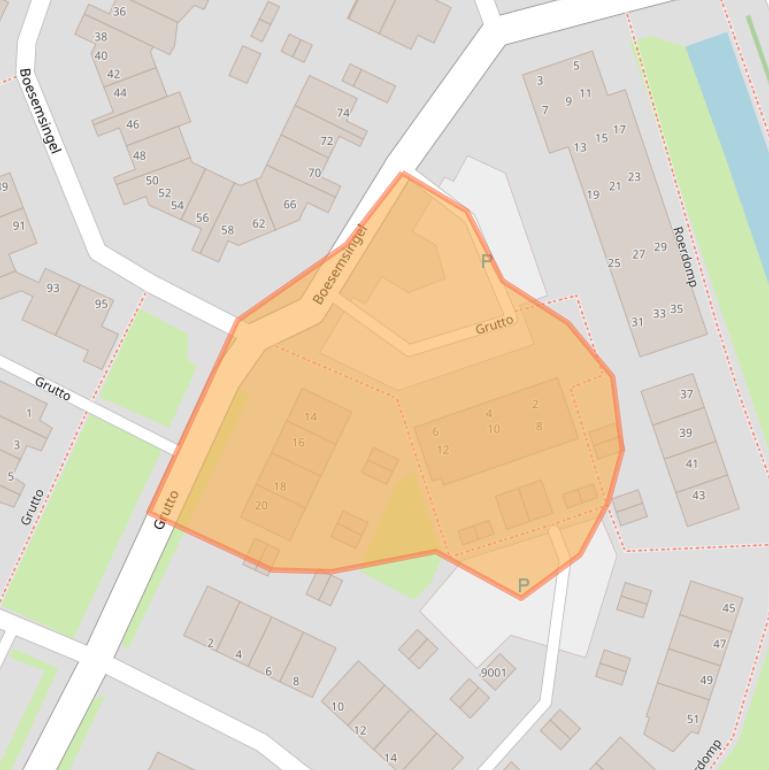 Kaart van postcodegebied 2411LT.